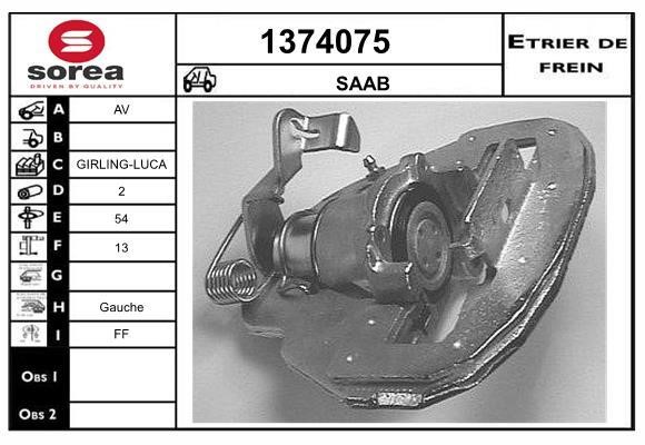 SNRA 1374075 Brake caliper front left 1374075