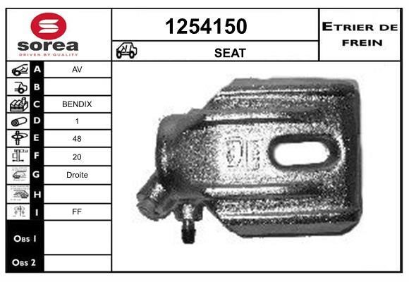 SNRA 1254150 Brake caliper front right 1254150