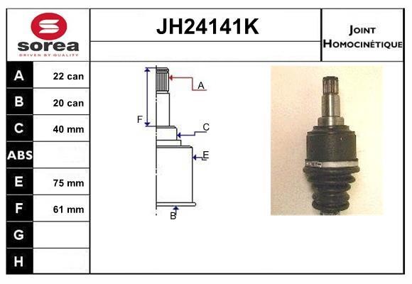 SNRA JH24141K CV joint JH24141K