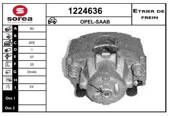 SNRA 1224636 Brake caliper front right 1224636