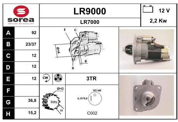 SNRA LR9000 Starter LR9000