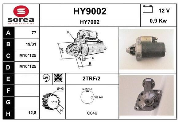 SNRA HY9002 Starter HY9002