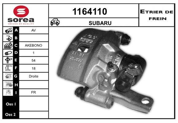 SNRA 1164110 Brake caliper 1164110