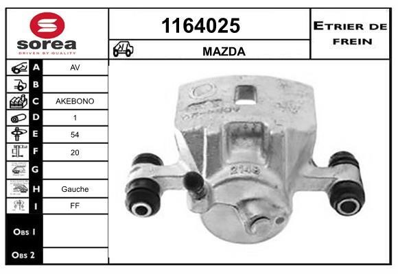 SNRA 1164025 Brake caliper front left 1164025