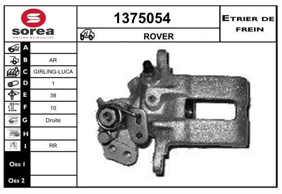 SNRA 1375054 Brake caliper rear right 1375054