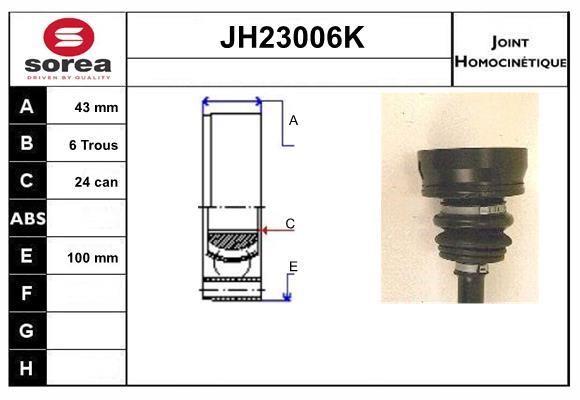 SNRA JH23006K CV joint JH23006K
