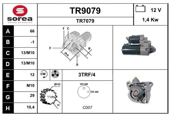 SNRA TR9079 Starter TR9079