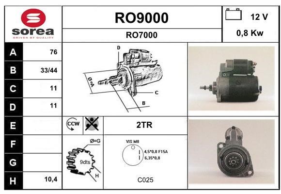 SNRA RO9000 Starter RO9000