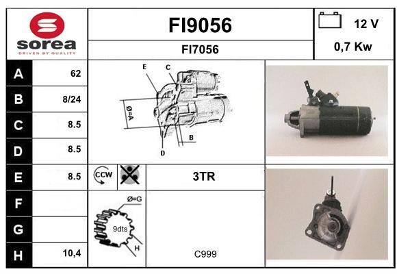 SNRA FI9056 Starter FI9056