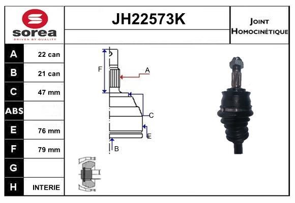 SNRA JH22573K Joint Kit, drive shaft JH22573K