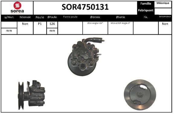 SNRA SOR4750131 Hydraulic Pump, steering system SOR4750131