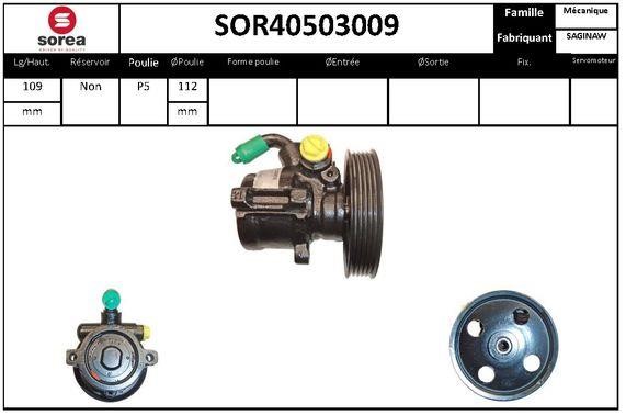 SNRA SOR40503009 Hydraulic Pump, steering system SOR40503009