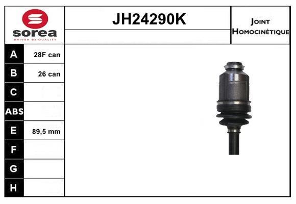 SNRA JH24290K Joint kit, drive shaft JH24290K