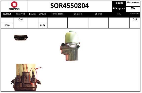 SNRA SOR4550804 Hydraulic Pump, steering system SOR4550804