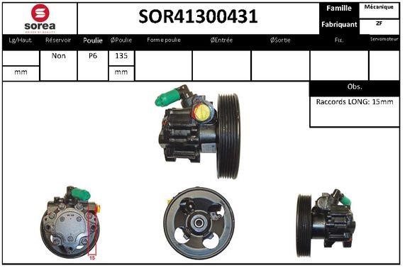 SNRA SOR41300431 Hydraulic Pump, steering system SOR41300431