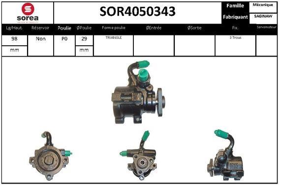 SNRA SOR4050343 Hydraulic Pump, steering system SOR4050343