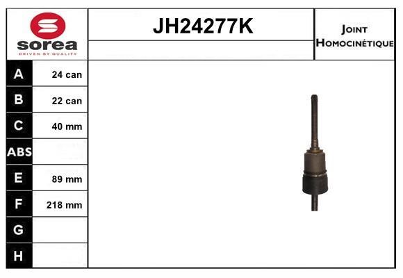 SNRA JH24277K Joint kit, drive shaft JH24277K
