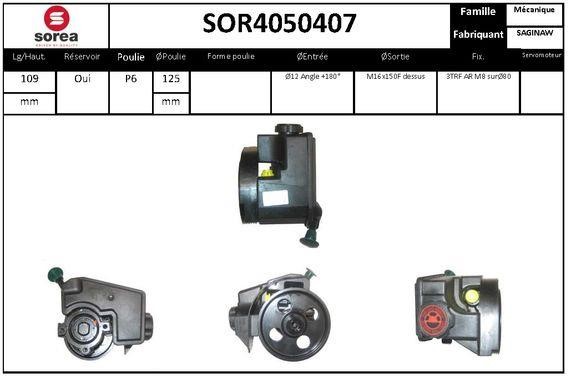 SNRA SOR4050407 Hydraulic Pump, steering system SOR4050407