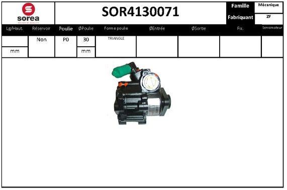 SNRA SOR4130071 Hydraulic Pump, steering system SOR4130071