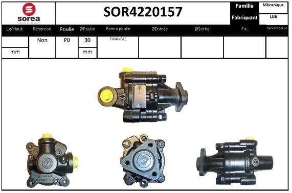 SNRA SOR4220157 Hydraulic Pump, steering system SOR4220157