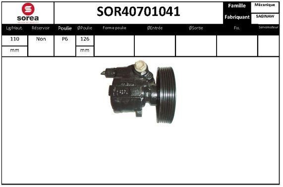 SNRA SOR40701041 Hydraulic Pump, steering system SOR40701041