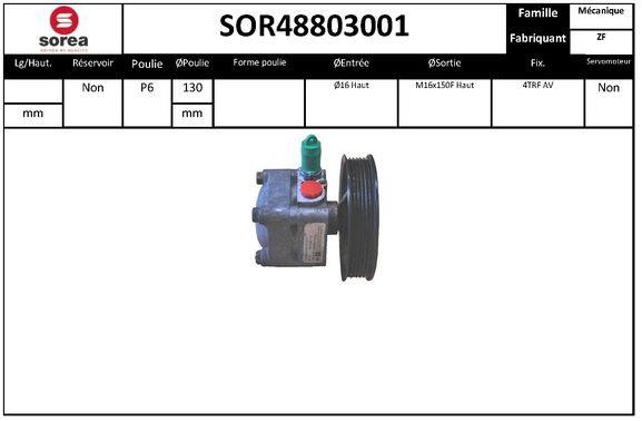 SNRA SOR48803001 Hydraulic Pump, steering system SOR48803001