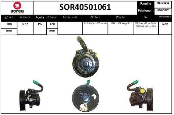 SNRA SOR40501061 Hydraulic Pump, steering system SOR40501061