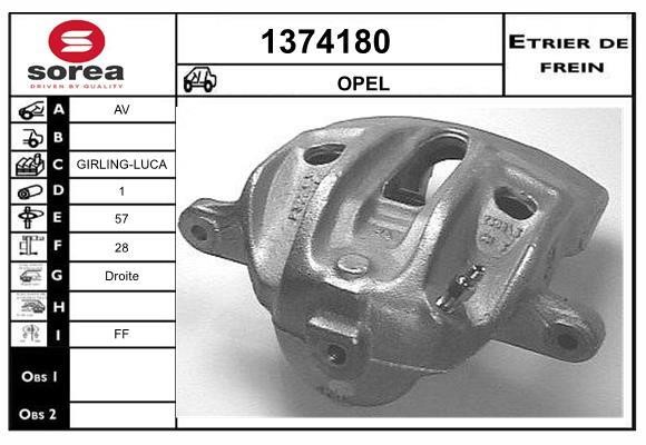 SNRA 1374180 Brake caliper front right 1374180