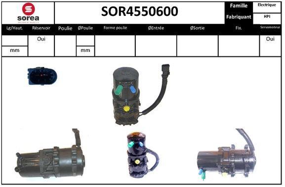SNRA SOR4550600 Hydraulic Pump, steering system SOR4550600