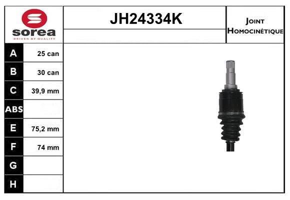 SNRA JH24334K Joint kit, drive shaft JH24334K