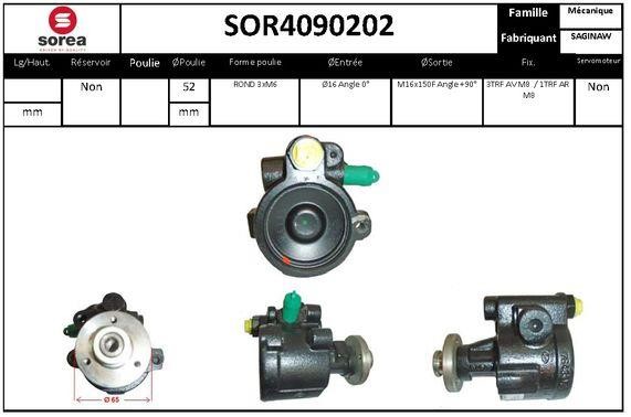 SNRA SOR4090202 Hydraulic Pump, steering system SOR4090202