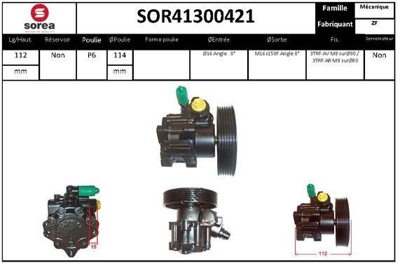 SNRA SOR41300421 Hydraulic Pump, steering system SOR41300421