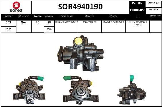 SNRA SOR4940190 Hydraulic Pump, steering system SOR4940190