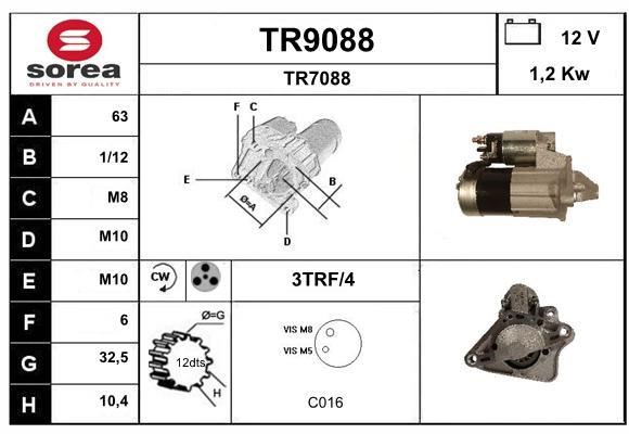 SNRA TR9088 Starter TR9088