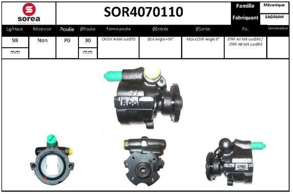 SNRA SOR4070110 Hydraulic Pump, steering system SOR4070110