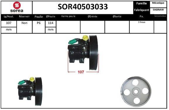 SNRA SOR40503033 Hydraulic Pump, steering system SOR40503033