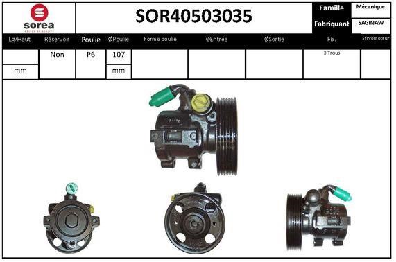 SNRA SOR40503035 Hydraulic Pump, steering system SOR40503035
