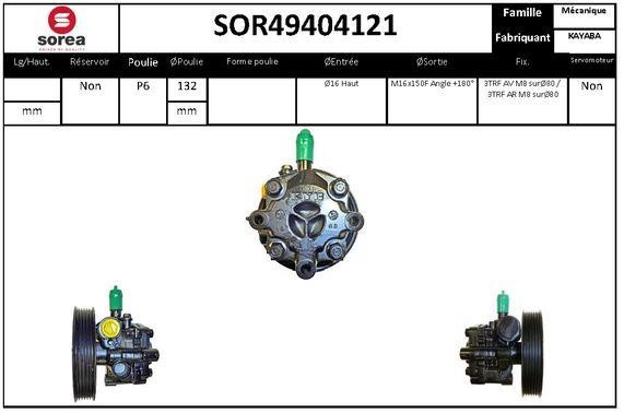 SNRA SOR49404121 Hydraulic Pump, steering system SOR49404121