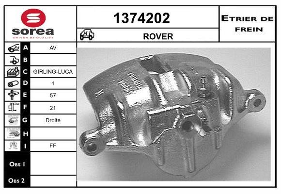 SNRA 1374202 Brake caliper front right 1374202