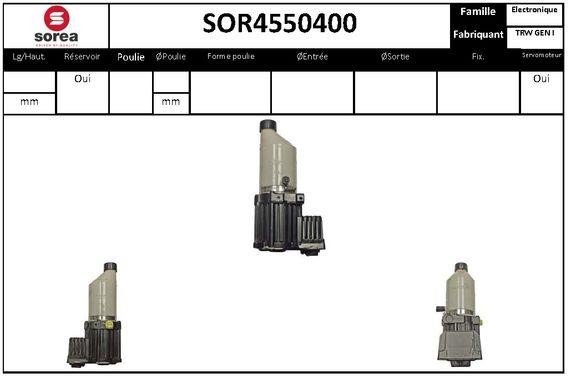 SNRA SOR4550400 Hydraulic Pump, steering system SOR4550400
