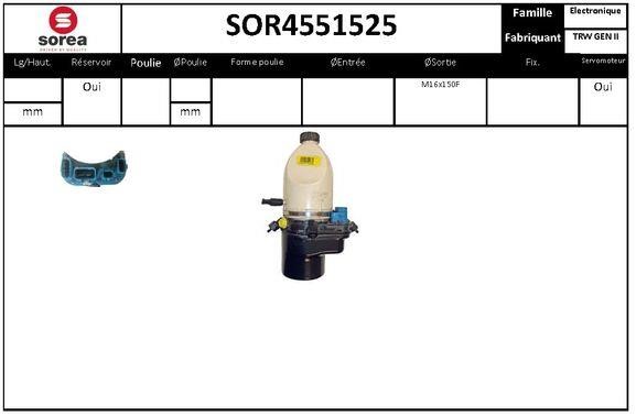 SNRA SOR4551525 Hydraulic Pump, steering system SOR4551525