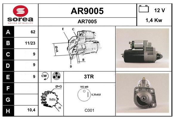 SNRA AR9005 Starter AR9005