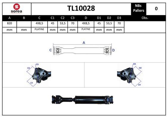 SNRA TL10028 Propshaft, axle drive TL10028