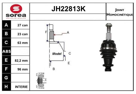 SNRA JH22813K Joint kit, drive shaft JH22813K