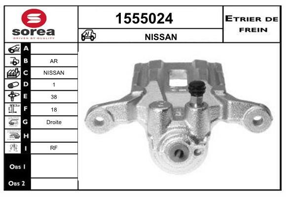 SNRA 1555024 Brake caliper rear right 1555024