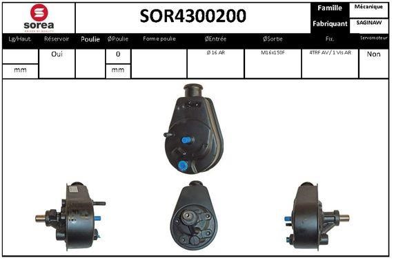 SNRA SOR4300200 Hydraulic Pump, steering system SOR4300200