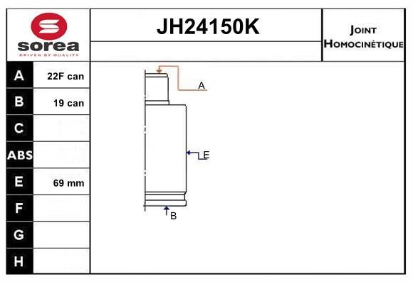 SNRA JH24150K CV joint JH24150K
