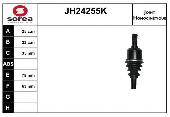 SNRA JH24255K Joint kit, drive shaft JH24255K