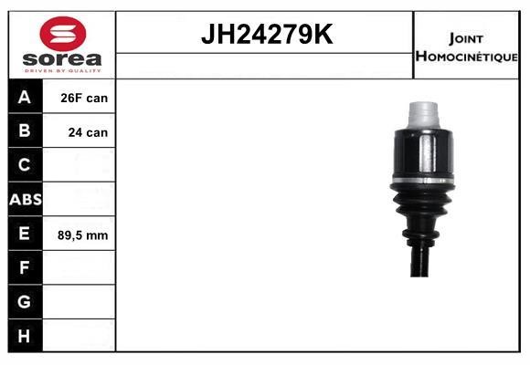 SNRA JH24279K Joint kit, drive shaft JH24279K