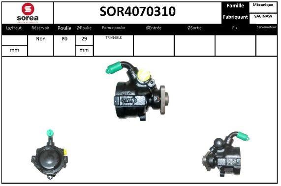 SNRA SOR4070310 Hydraulic Pump, steering system SOR4070310